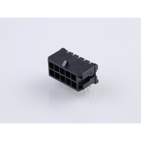 Molex Microfit 3.0 RA PTH w/clip DR Tin 10 Ckt 43045-1021